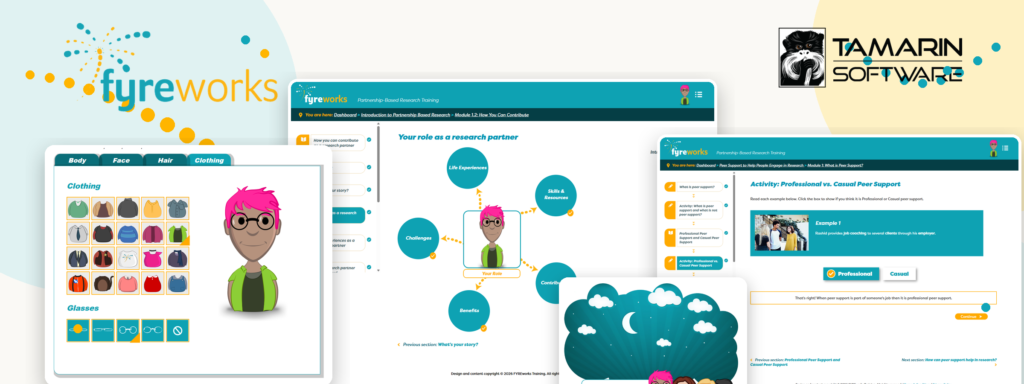Banner featuring screenshots from FYREworks platform